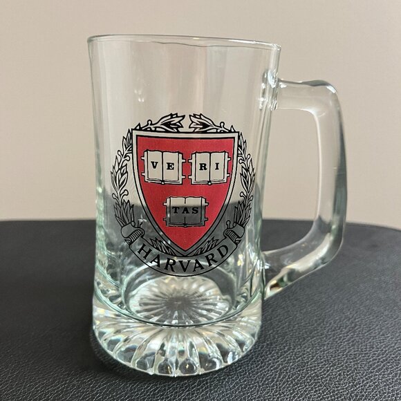 Glass Harvard University With Handle - Picture 1 of 6